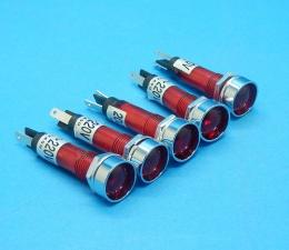 NB281PRF (5PCS)　赤・8Φ小型表示灯　マルヤス　未使用品