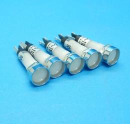 NB181PWF (5PCS)　白・8Φ小型表示灯　マルヤス　未使用品