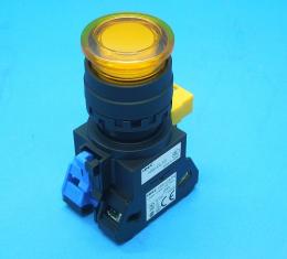 HW1L-M310Q4Y　黄・22Φ照光式押しボタン　IDEC　未使用品