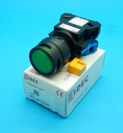 HW1L-MF210Q4G　緑・Φ22照光押しボタンスイッチ　IDEC　未使用品
